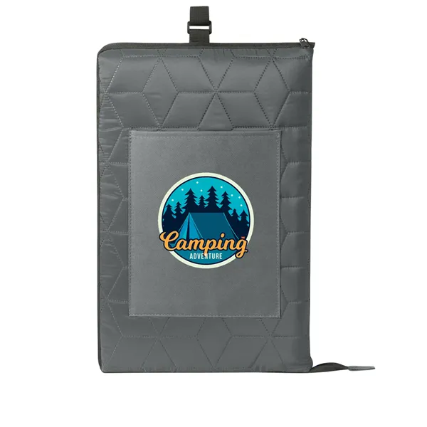 Campfire Packable Blanket With Backpack Straps.