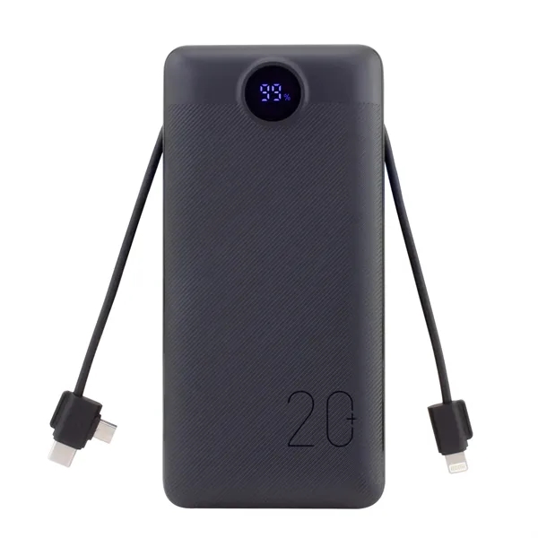 Charge All 20K Power Bank with Charging Cables and AC Plug - Charge All 20K Power Bank with Charging Cables and AC Plug - Image 13 of 13