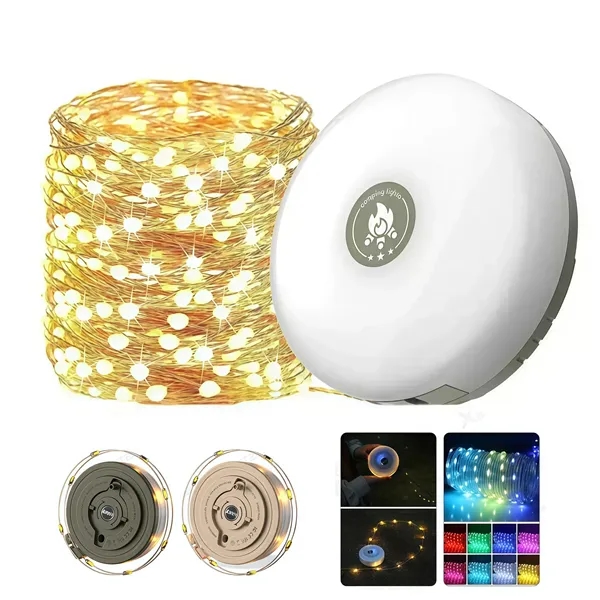 Portable Camping Lantern LED Colorful Tent Festival Light - Portable Camping Lantern LED Colorful Tent Festival Light - Image 0 of 4