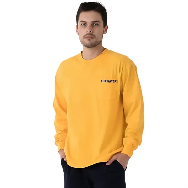 Long Sleeve Unisex Pocket Crew - Long Sleeve Unisex Pocket Crew - Image 0 of 7