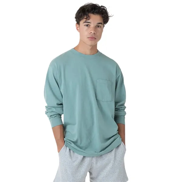 Long Sleeve Unisex Pocket Crew - Long Sleeve Unisex Pocket Crew - Image 2 of 7