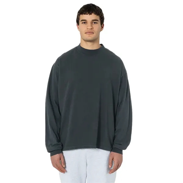 Long Sleeve Oversized Unisex Mock - Long Sleeve Oversized Unisex Mock - Image 4 of 5