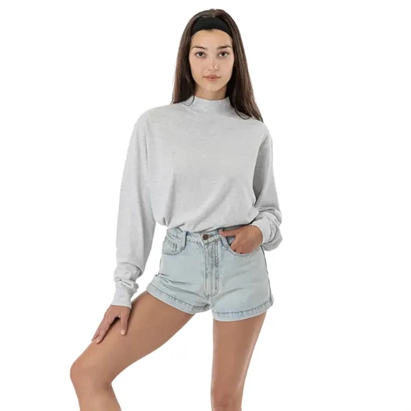 Long Sleeve Oversized Unisex Mock - Long Sleeve Oversized Unisex Mock - Image 5 of 5