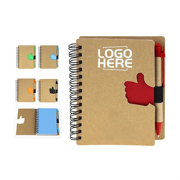 Thumb Shaped Mini Notebook With Pen - Thumb Shaped Mini Notebook With Pen - Image 0 of 6