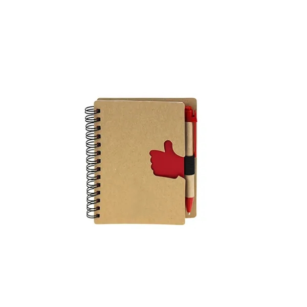 Thumb Shaped Mini Notebook With Pen - Thumb Shaped Mini Notebook With Pen - Image 4 of 6