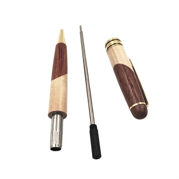 Solid Wood Ballpoint Pen With Box - Solid Wood Ballpoint Pen With Box - Image 2 of 5