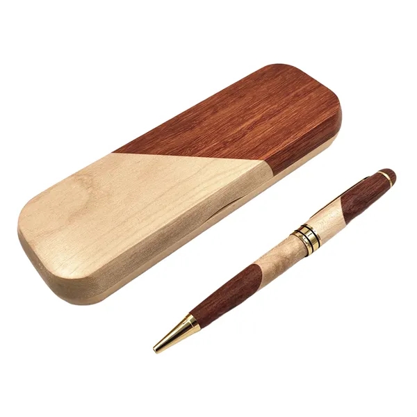 Solid Wood Ballpoint Pen With Box - Solid Wood Ballpoint Pen With Box - Image 3 of 5