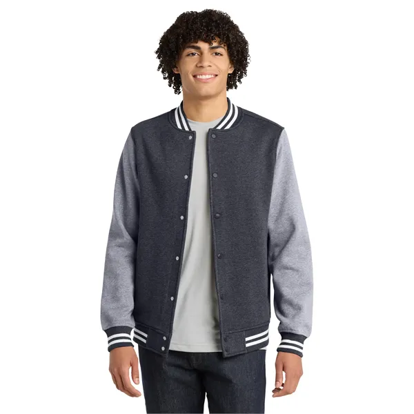 Sport-Tek Fleece Letterman Jacket. - Sport-Tek Fleece Letterman Jacket. - Image 4 of 19