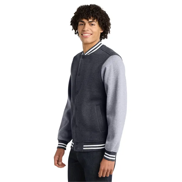 Sport-Tek Fleece Letterman Jacket. - Sport-Tek Fleece Letterman Jacket. - Image 7 of 19