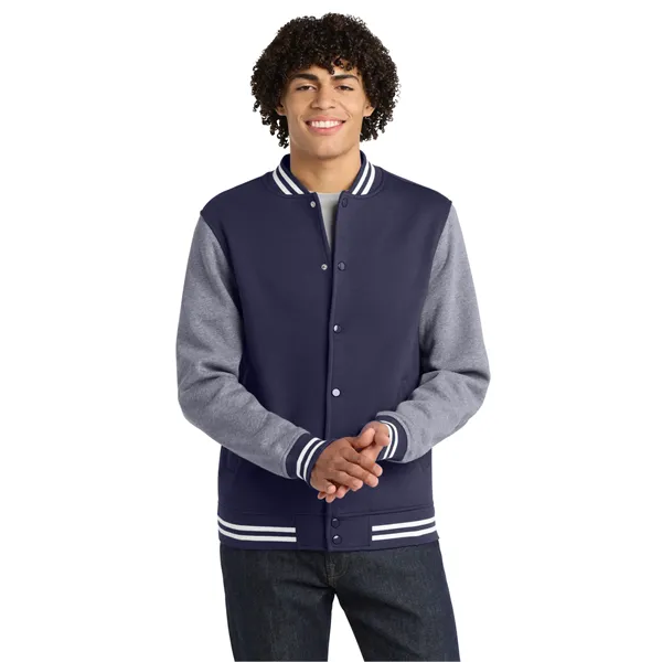 Sport-Tek Fleece Letterman Jacket. - Sport-Tek Fleece Letterman Jacket. - Image 9 of 19