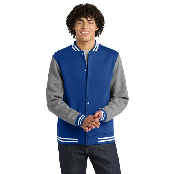 Sport-Tek Fleece Letterman Jacket. - Sport-Tek Fleece Letterman Jacket. - Image 14 of 19