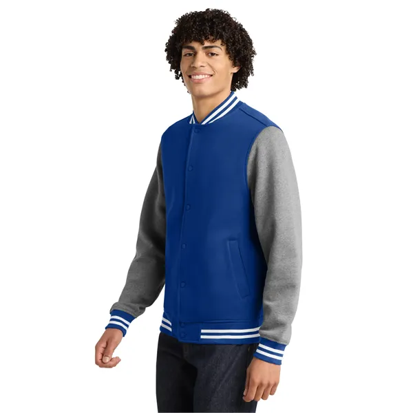 Sport-Tek Fleece Letterman Jacket. - Sport-Tek Fleece Letterman Jacket. - Image 17 of 19