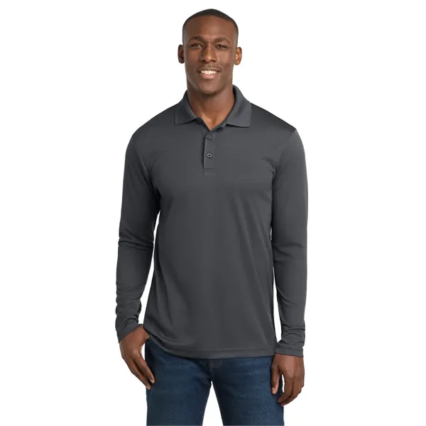 Sport-Tek PosiCharge RacerMesh Long Sleeve Polo. - Sport-Tek PosiCharge RacerMesh Long Sleeve Polo. - Image 4 of 39