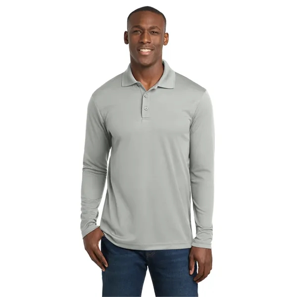 Sport-Tek PosiCharge RacerMesh Long Sleeve Polo. - Sport-Tek PosiCharge RacerMesh Long Sleeve Polo. - Image 15 of 39