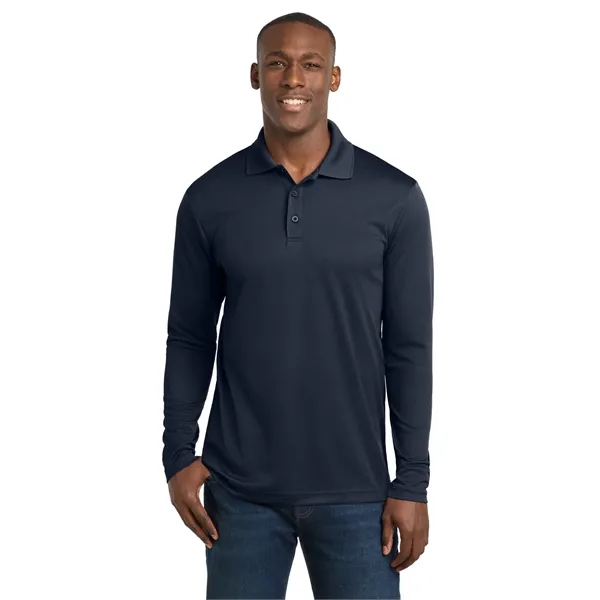 Sport-Tek PosiCharge RacerMesh Long Sleeve Polo. - Sport-Tek PosiCharge RacerMesh Long Sleeve Polo. - Image 20 of 39