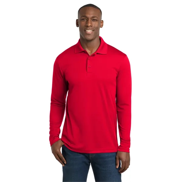 Sport-Tek PosiCharge RacerMesh Long Sleeve Polo. - Sport-Tek PosiCharge RacerMesh Long Sleeve Polo. - Image 25 of 39