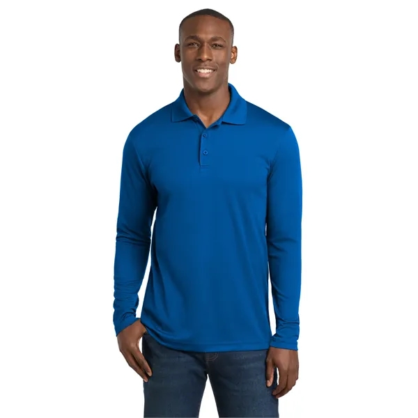 Sport-Tek PosiCharge RacerMesh Long Sleeve Polo. - Sport-Tek PosiCharge RacerMesh Long Sleeve Polo. - Image 30 of 39