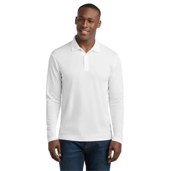 Sport-Tek PosiCharge RacerMesh Long Sleeve Polo. - Sport-Tek PosiCharge RacerMesh Long Sleeve Polo. - Image 35 of 39