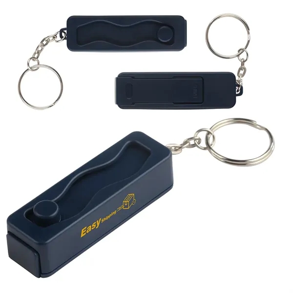 Contour Phone Stand Key Chain with Finger Fidget - Contour Phone Stand Key Chain with Finger Fidget - Image 2 of 3