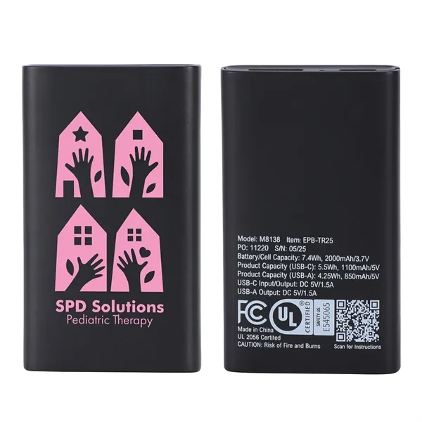 Triumph 2000mAh UL-Listed Power Bank - Triumph 2000mAh UL-Listed Power Bank - Image 1 of 3