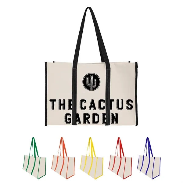 Recycled Canvas Wrap Around Tote Bag - Recycled Canvas Wrap Around Tote Bag - Image 0 of 6