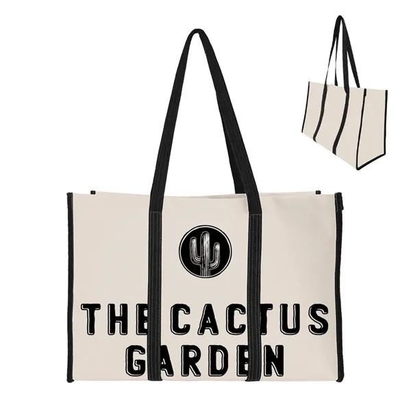 Recycled Canvas Wrap Around Tote Bag - Recycled Canvas Wrap Around Tote Bag - Image 1 of 6