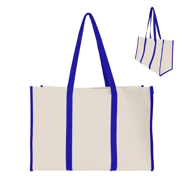 Recycled Canvas Wrap Around Tote Bag - Recycled Canvas Wrap Around Tote Bag - Image 2 of 6