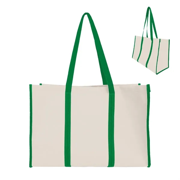 Recycled Canvas Wrap Around Tote Bag - Recycled Canvas Wrap Around Tote Bag - Image 3 of 6
