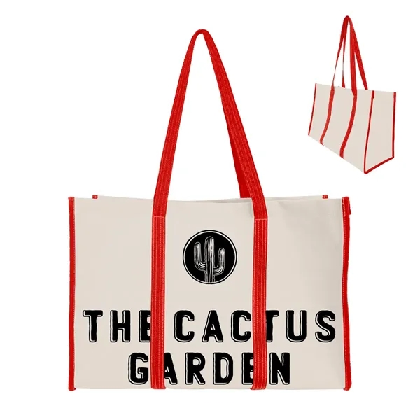 Recycled Canvas Wrap Around Tote Bag - Recycled Canvas Wrap Around Tote Bag - Image 4 of 6