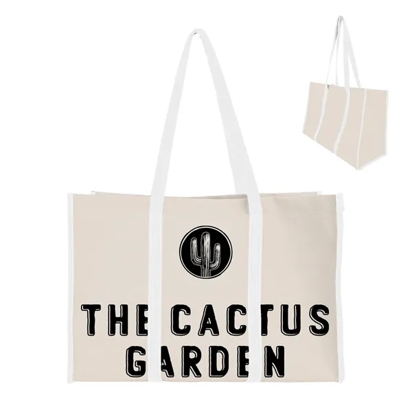 Recycled Canvas Wrap Around Tote Bag - Recycled Canvas Wrap Around Tote Bag - Image 5 of 6