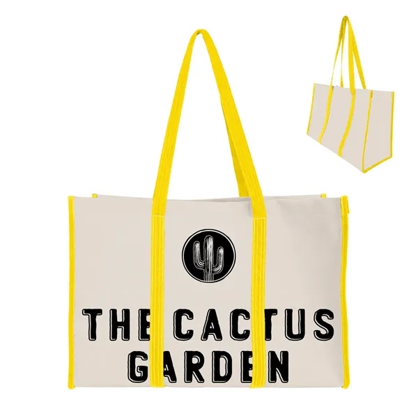 Recycled Canvas Wrap Around Tote Bag - Recycled Canvas Wrap Around Tote Bag - Image 6 of 6