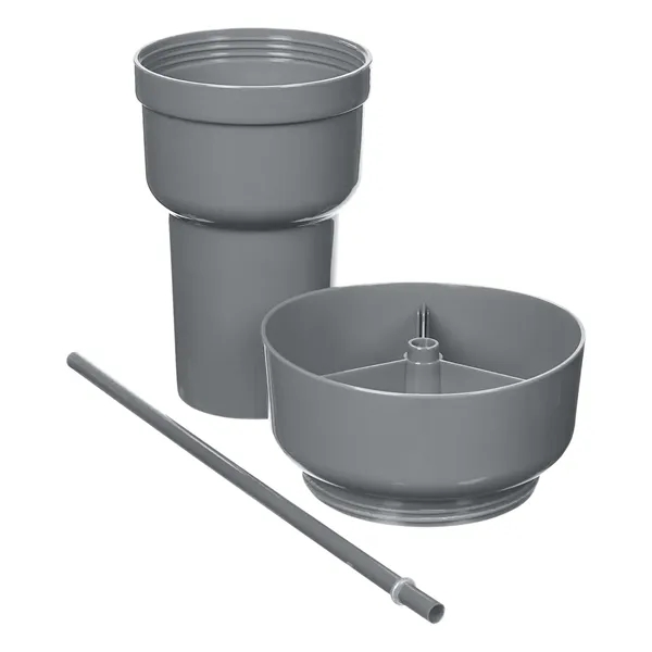 Team 365 1L Recycled PP Stadium Tumbler with Snack Bowl - Team 365 1L Recycled PP Stadium Tumbler with Snack Bowl - Image 11 of 69