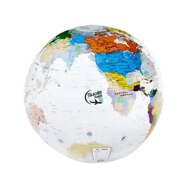 16" World Globe Beach Ball - 16" World Globe Beach Ball - Image 0 of 3