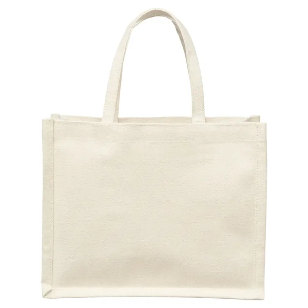Mini Recycled Cotton Tote Bag with Charm - Mini Recycled Cotton Tote Bag with Charm - Image 10 of 11