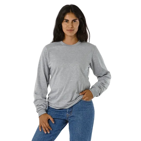 Long Sleeve Fine Jersey Unisex Crew - Long Sleeve Fine Jersey Unisex Crew - Image 2 of 5