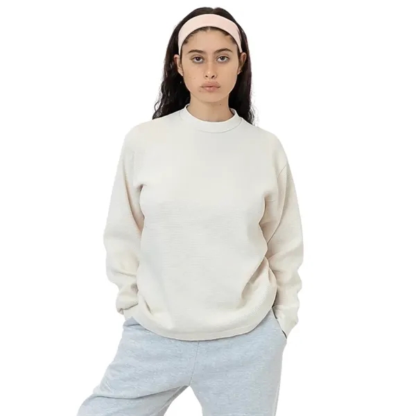 Long Sleeve Heavy Thermal Unisex Crew Neck - Long Sleeve Heavy Thermal Unisex Crew Neck - Image 3 of 5