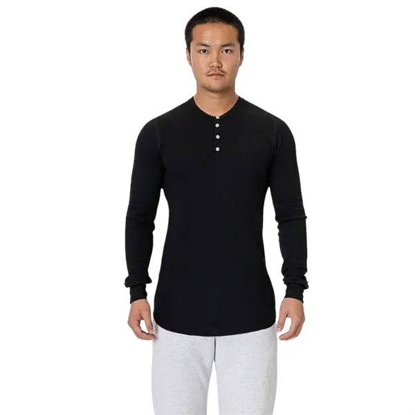 Long Sleeve Baby Thermal Unisex Henley - Long Sleeve Baby Thermal Unisex Henley - Image 3 of 3