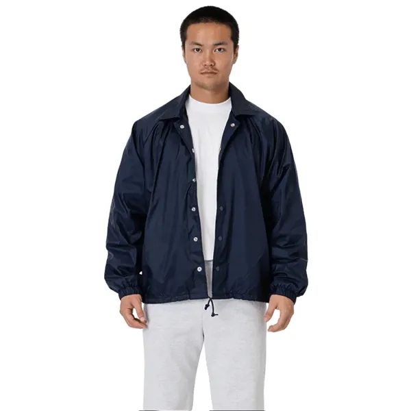 Nylon Raglan Coaches Unisex Jacket - Nylon Raglan Coaches Unisex Jacket - Image 2 of 5