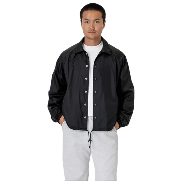Nylon Raglan Coaches Unisex Jacket - Nylon Raglan Coaches Unisex Jacket - Image 3 of 5