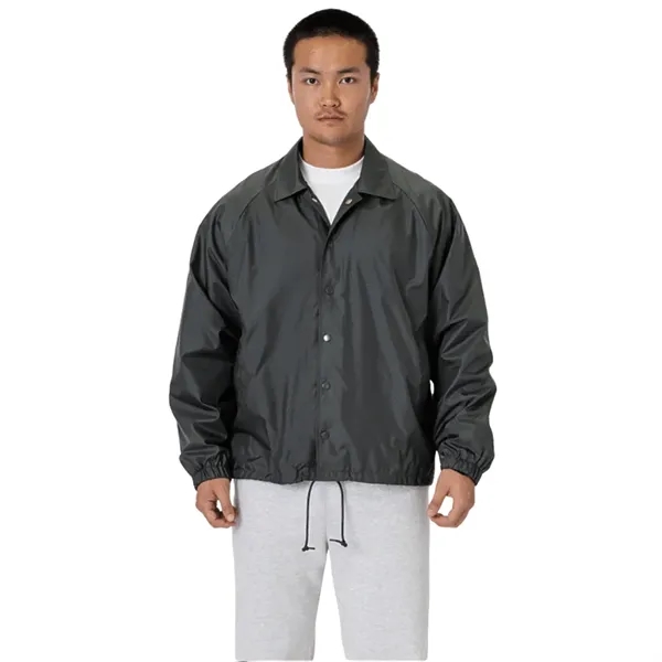 Nylon Raglan Coaches Unisex Jacket - Nylon Raglan Coaches Unisex Jacket - Image 4 of 5