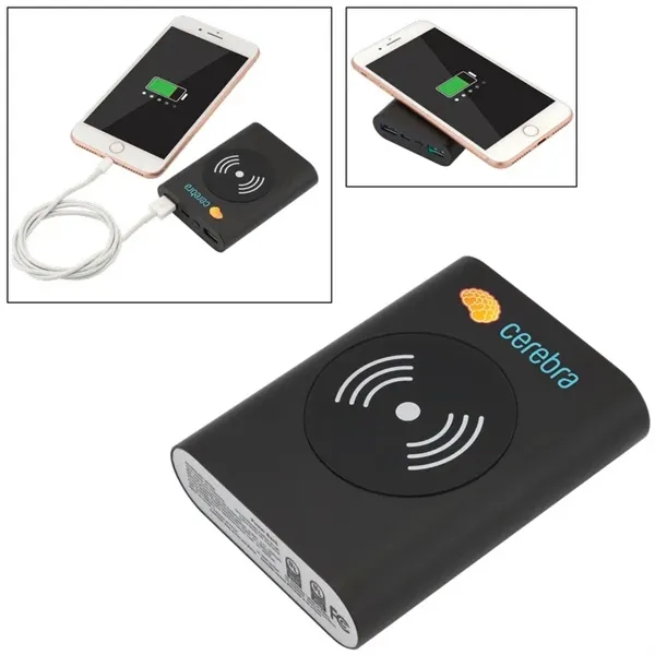 UL Cert Tri-Way Wireless & Power Bank - 5000 mAh - UL Cert Tri-Way Wireless & Power Bank - 5000 mAh - Image 0 of 2