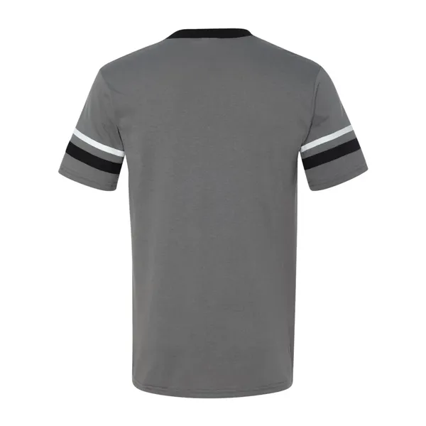 Augusta Sportswear V-Neck Jersey with Striped Sleeves - Augusta Sportswear V-Neck Jersey with Striped Sleeves - Image 17 of 72