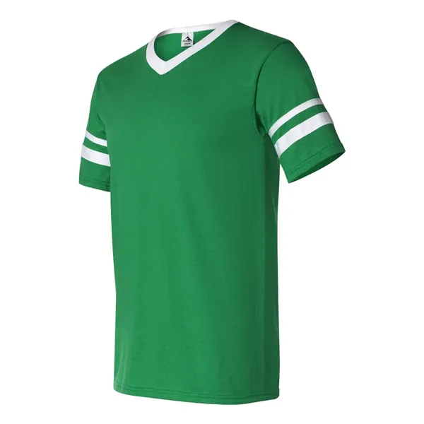 Augusta Sportswear V-Neck Jersey with Striped Sleeves - Augusta Sportswear V-Neck Jersey with Striped Sleeves - Image 25 of 72