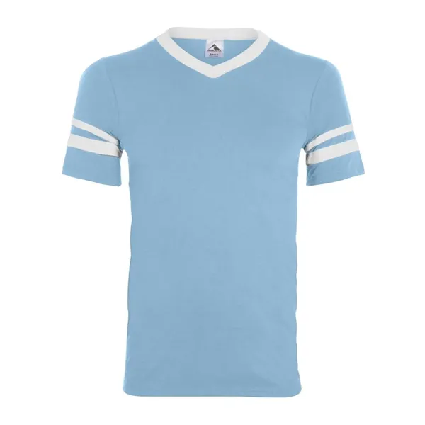 Augusta Sportswear V-Neck Jersey with Striped Sleeves - Augusta Sportswear V-Neck Jersey with Striped Sleeves - Image 28 of 72