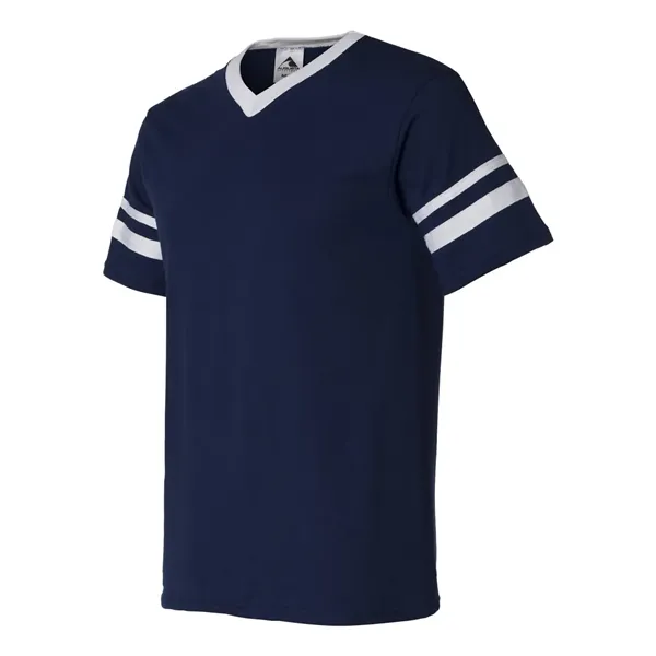 Augusta Sportswear V-Neck Jersey with Striped Sleeves - Augusta Sportswear V-Neck Jersey with Striped Sleeves - Image 42 of 72