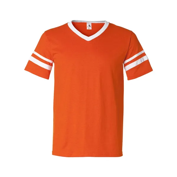 Augusta Sportswear V-Neck Jersey with Striped Sleeves - Augusta Sportswear V-Neck Jersey with Striped Sleeves - Image 46 of 72