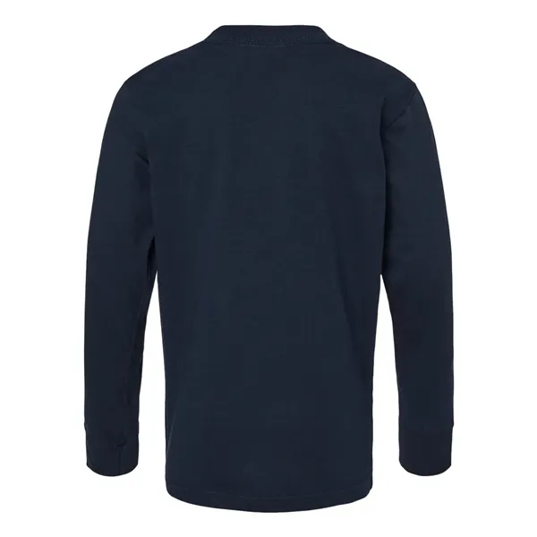 Next Level Youth Cotton Long Sleeve T-Shirt - Next Level Youth Cotton Long Sleeve T-Shirt - Image 6 of 12