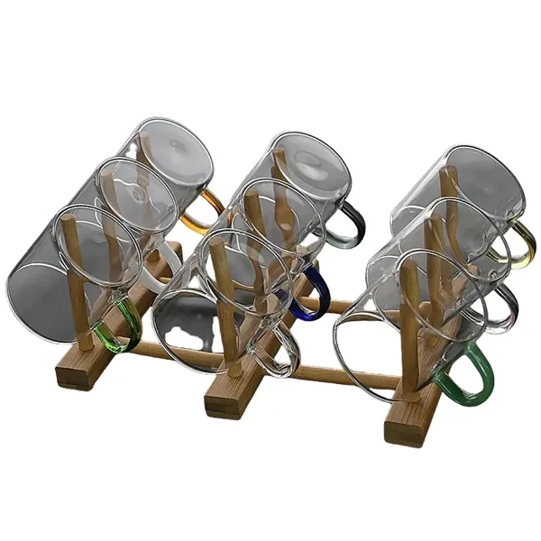 4 oz Mini Borosilicate Glass Tea Cup with Colored Handle - 4 oz Mini Borosilicate Glass Tea Cup with Colored Handle - Image 7 of 10