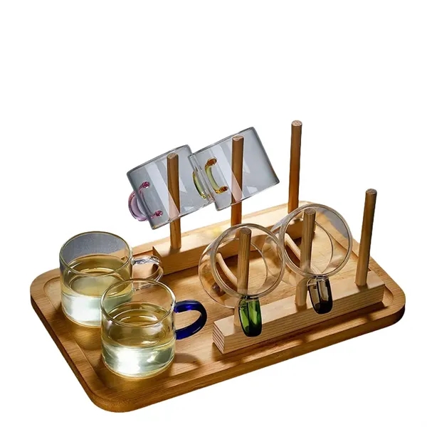 4 oz Mini Borosilicate Glass Tea Cup with Colored Handle - 4 oz Mini Borosilicate Glass Tea Cup with Colored Handle - Image 10 of 10