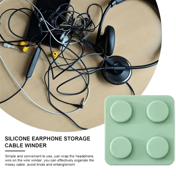 Silicone Headphone Cable Organizer - Silicone Headphone Cable Organizer - Image 5 of 5